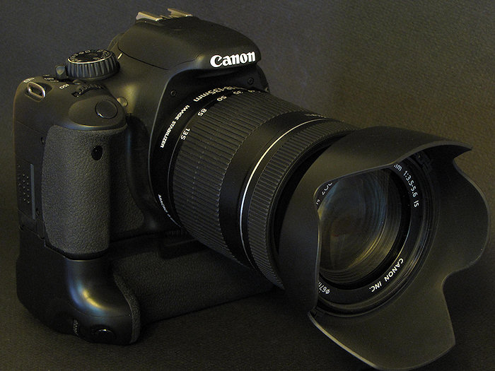 Canon EOS 550D with battery grip