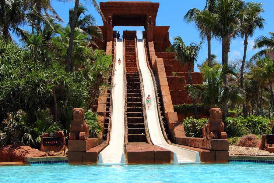Water slide at Atlantis resort