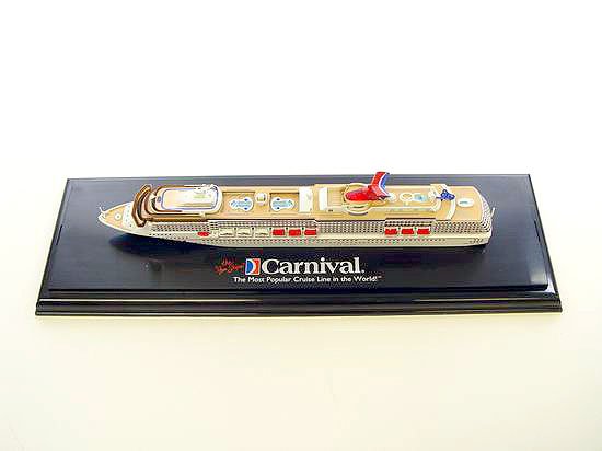 Model of Carnival Spirit cruise ship