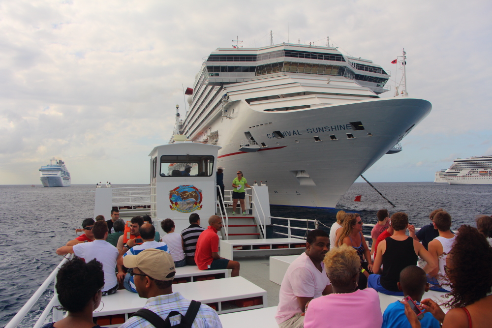 Grand Cayman tender to the Carnival Sunshine