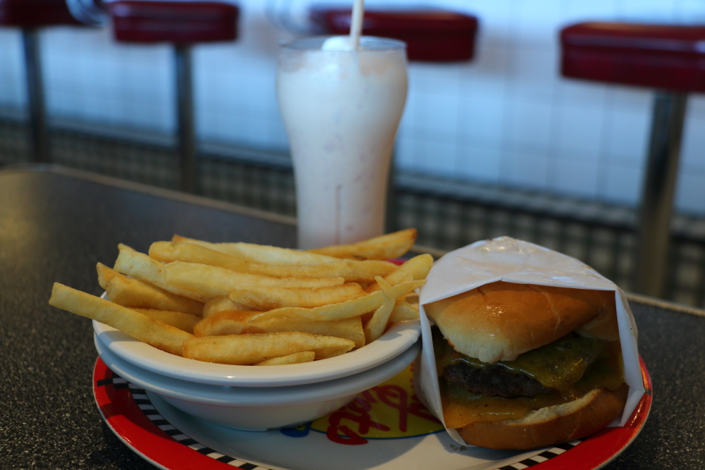 Independence Of The Seas Johnny Rockets burger fries