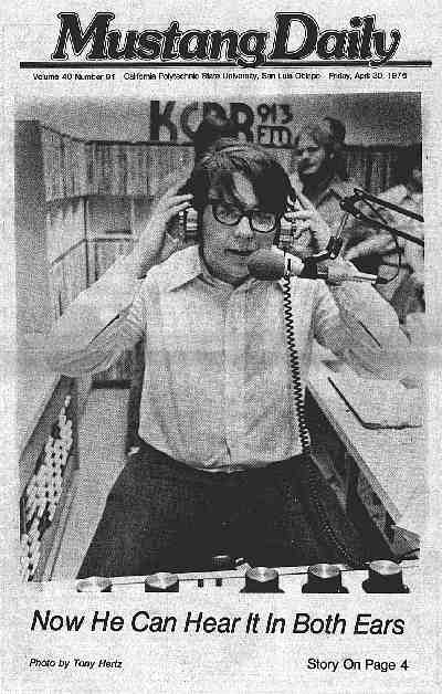 Mustang Daily Front Page