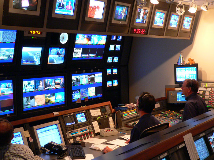 photo of the NBC San Diego control room