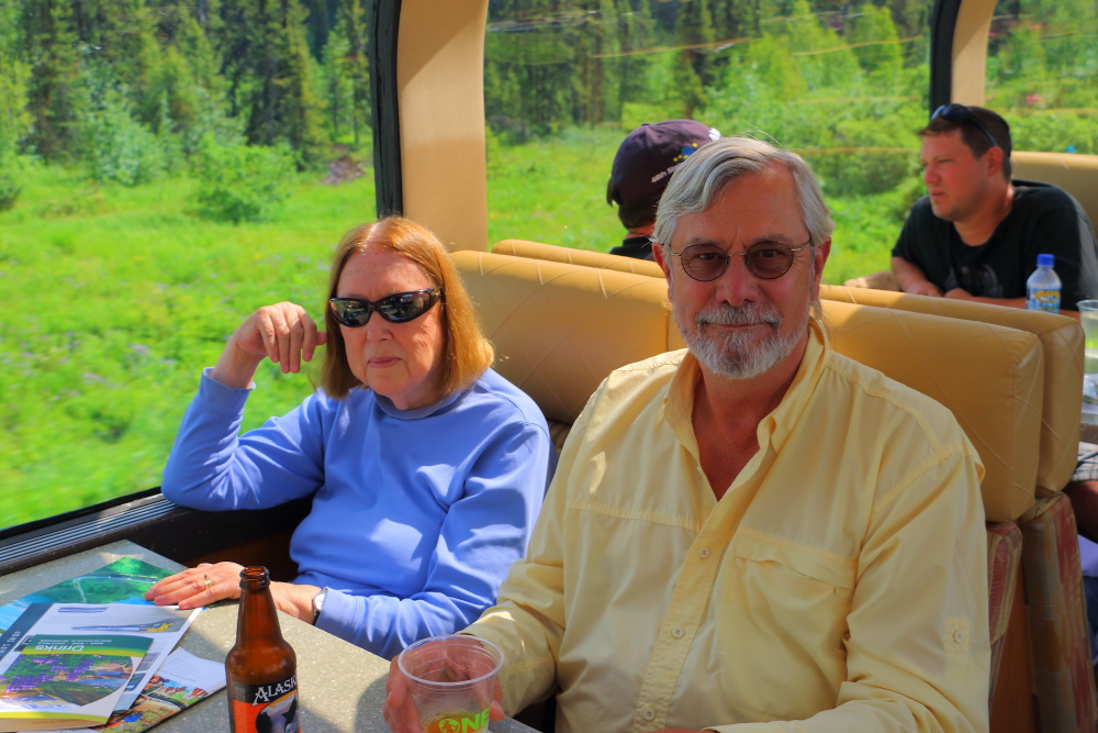 Dan Zimmerlin Elizabeth Stern Alaska train