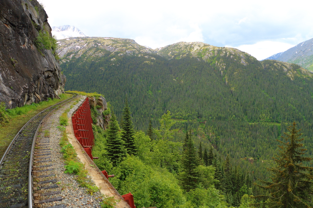White Pass railroad mountain pass