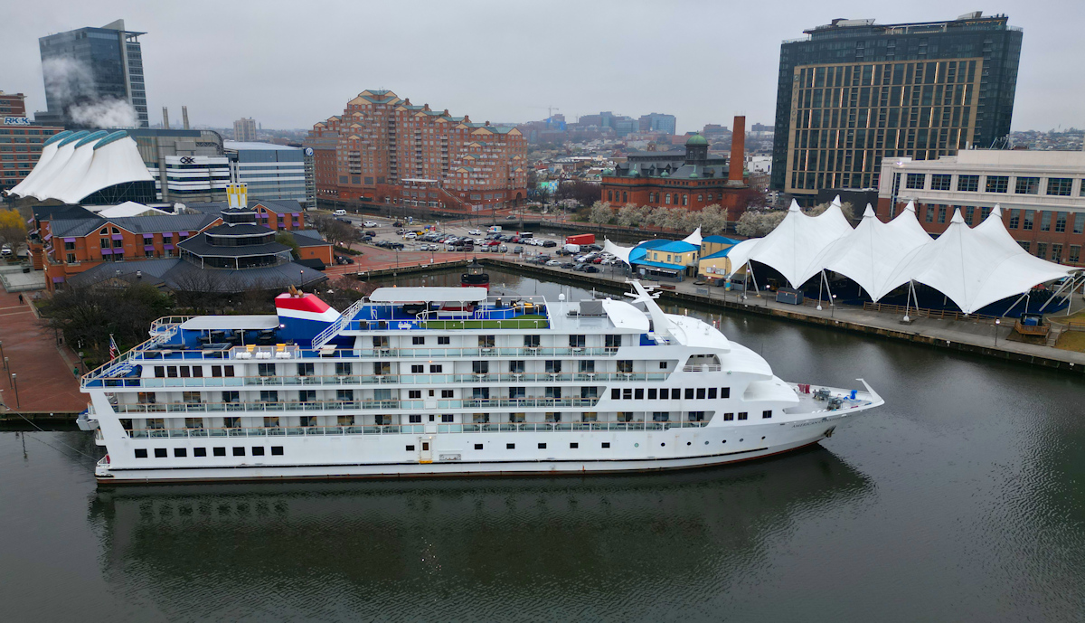 American Constitution docked in Baltimore
