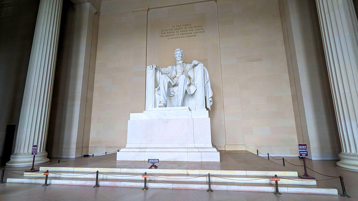 The Lincoln Memorial in Washington DC