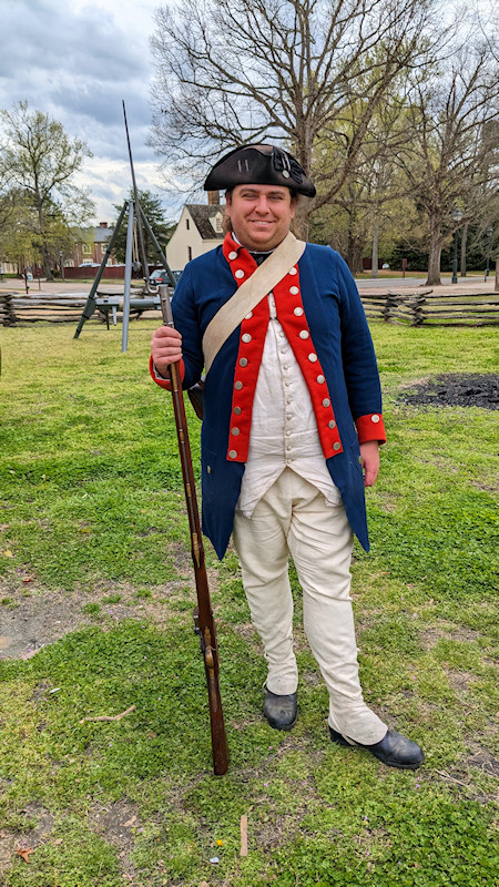 Historical Actor in Williamsburg, Virginia