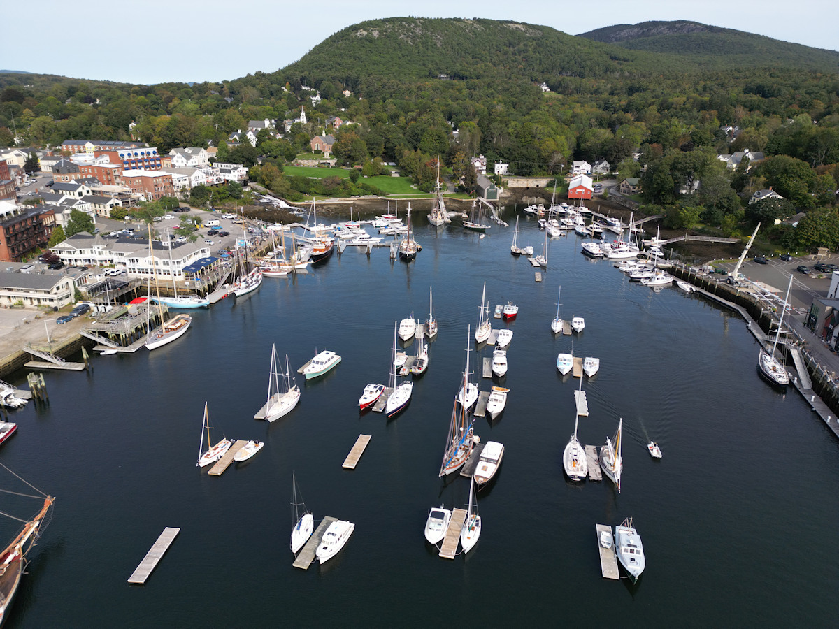 The harbor in Camden, Maine