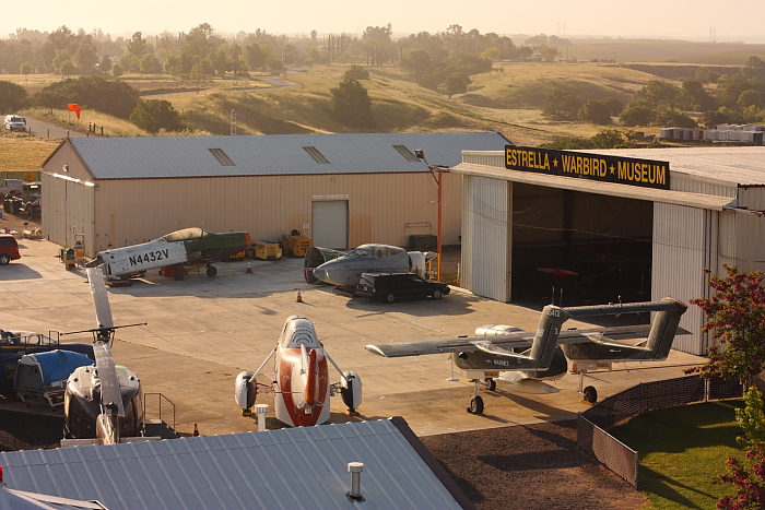 Aerial view of the Estrella Warbird Museum