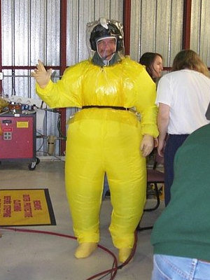Bubble Suit Photo supplied by PG&E