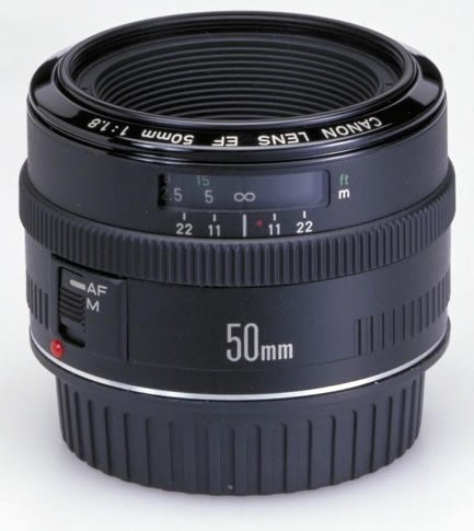 inexpensive Canon 50mm lens