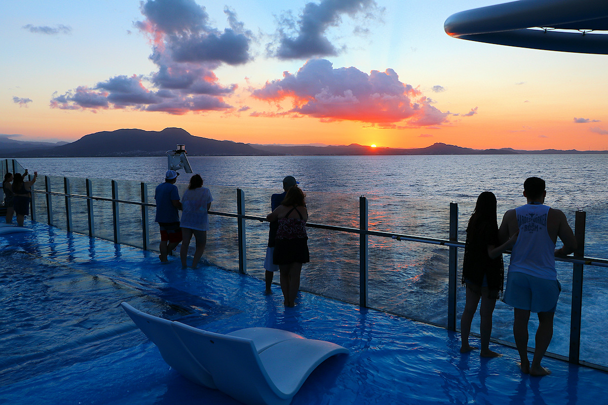 Sunset from Carnival Celebration in the Caribbean