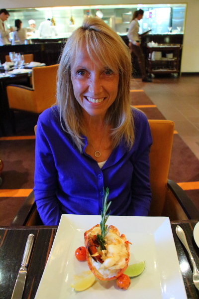 Lobster in the Fahrenheit 555 steakhouse on Carnival Breeze