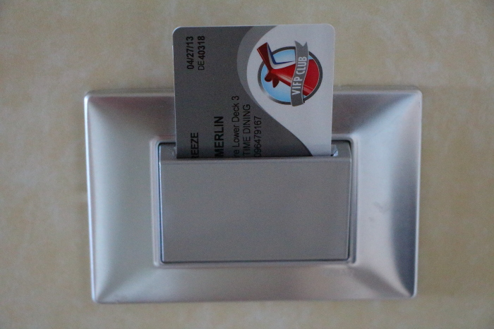 cruise ship cabin energy conservation device