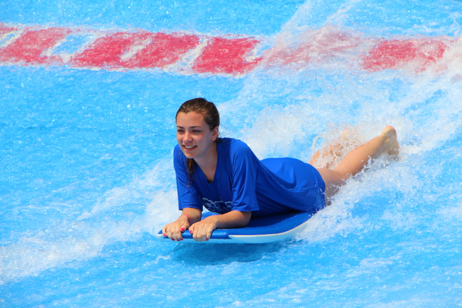 Flowrider surf simulator at the Grand Turk Cruise Center