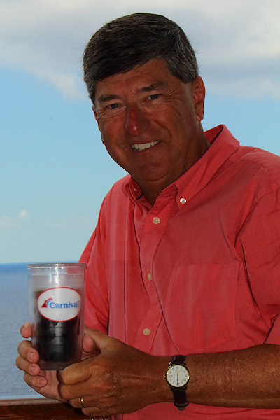 Jim Zimmerlin with a tan from 14 days in the Caribbean