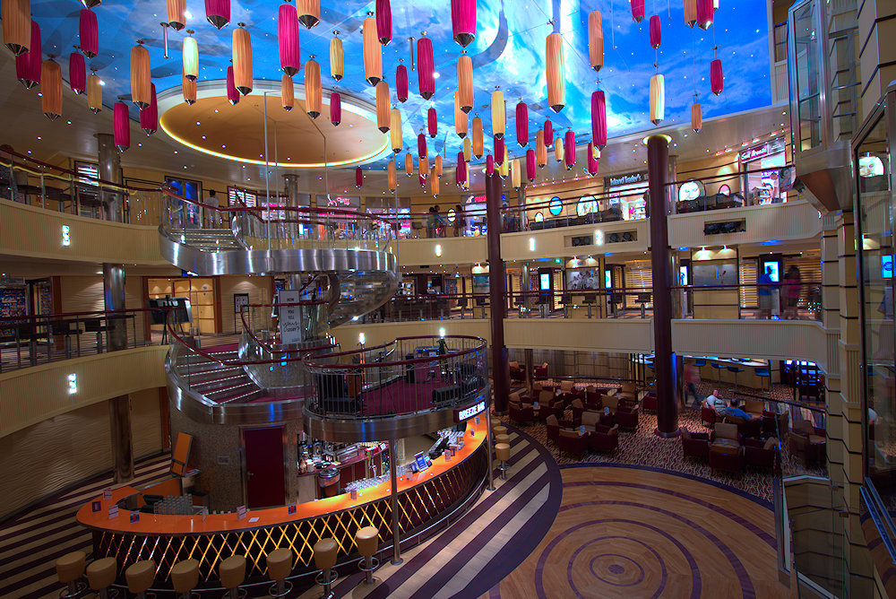 Carnival Breeze lobby atrium