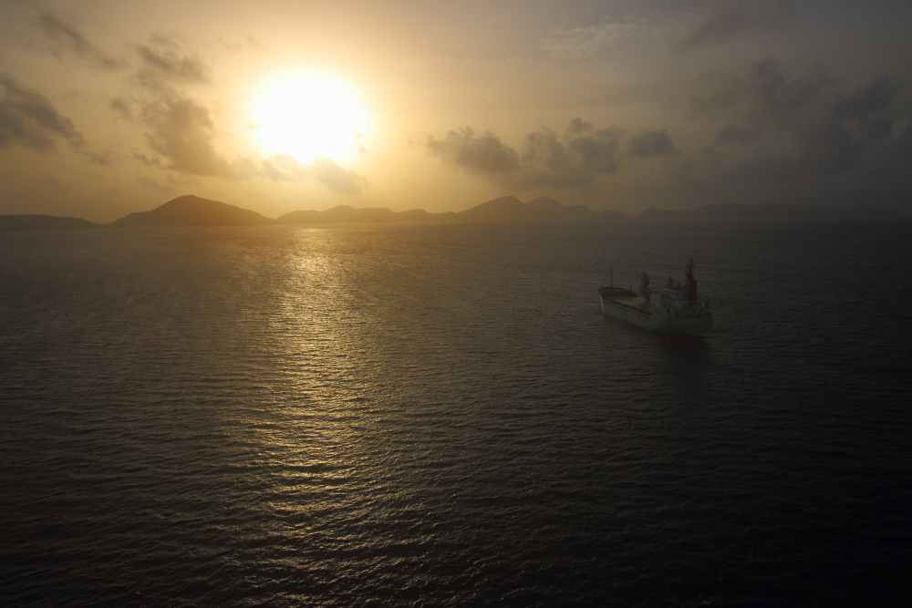 Sunrise over St Kitts