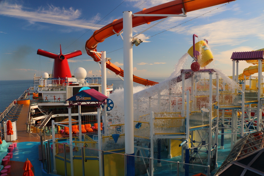 Carnival Breeze waterworks power drencher