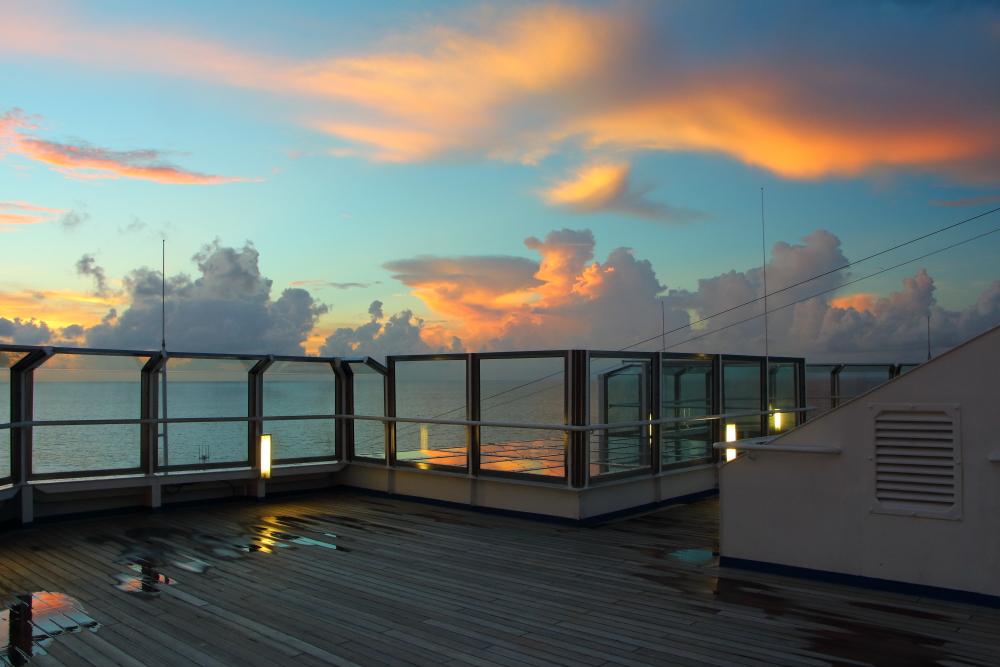 Carnival Conquest sunrise photo