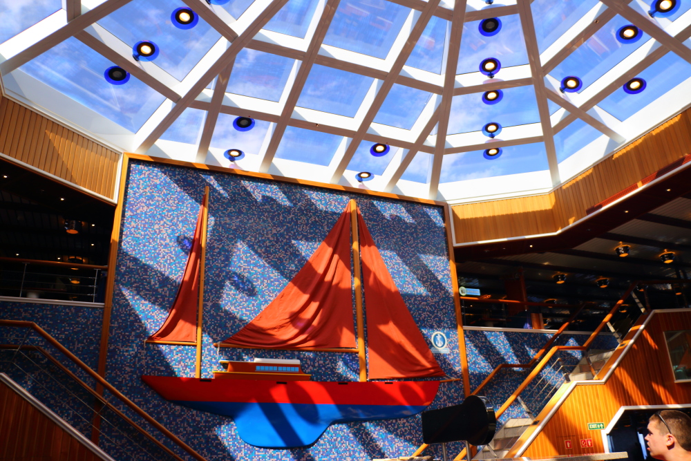 Carnival Glory Red Sail restaurant atrium