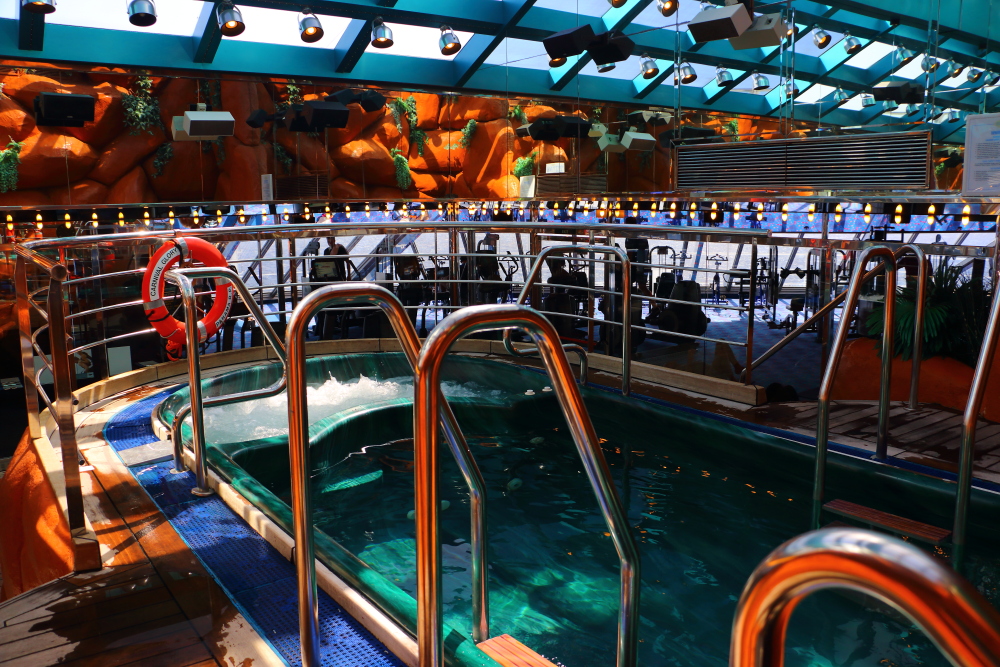 Carnival Glory secret gym Jacuzzi