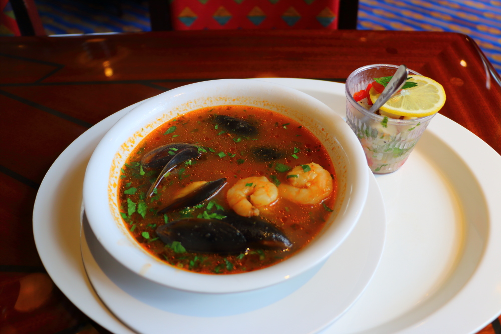 Carnival cruise Bouillabaisse soup