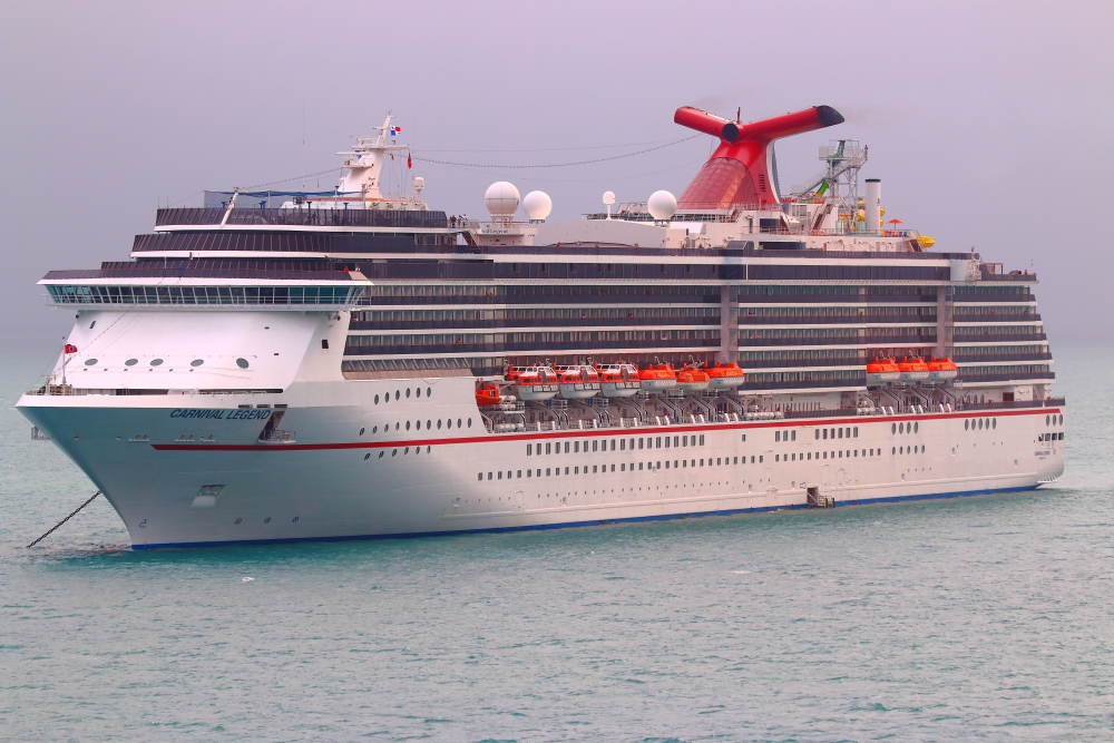 Carnival Legend at anchor