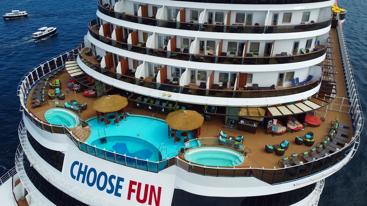 Aerial photo of Carnival Panorama Havana pool area