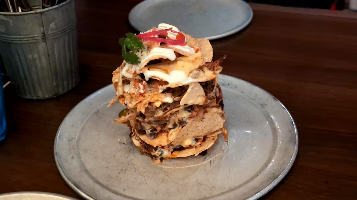 Trash Can Nachos at the Pig & Anchor