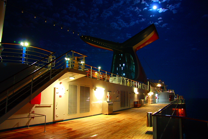 Carnival Spirit moonlight picture