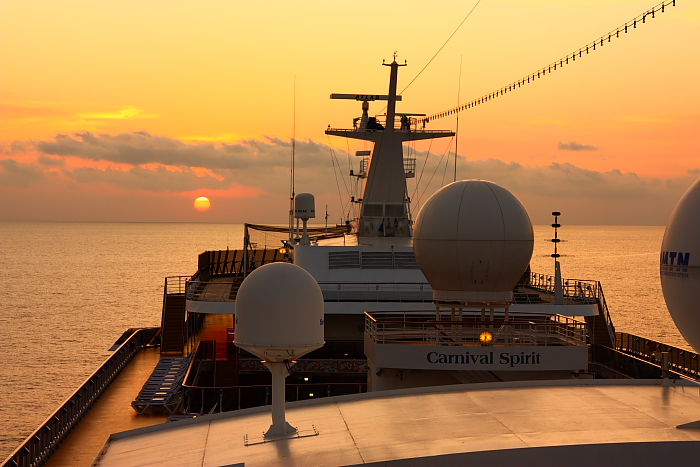 Carnival Spirit telecommunications domes