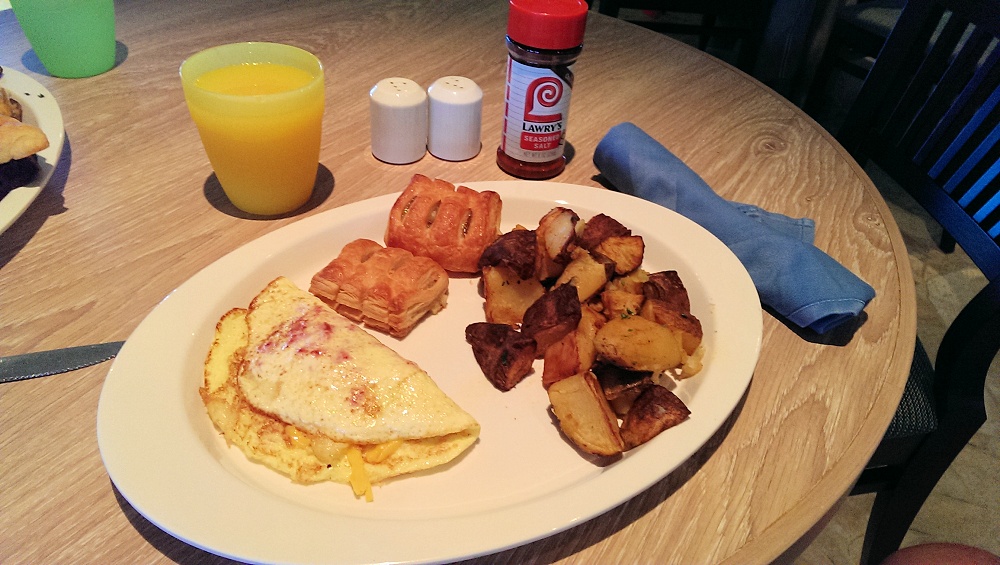 Carnival Sunshine omelet