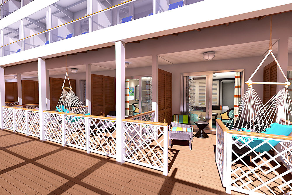 Carnival Vista Havana cabana rendering