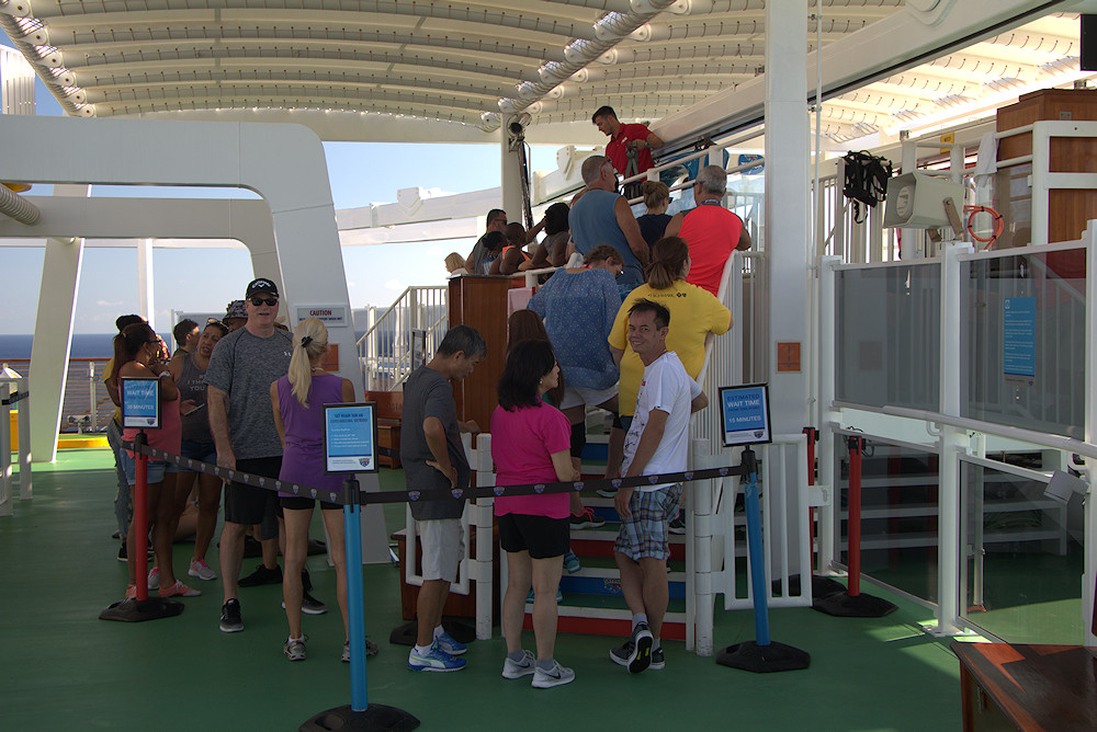 Carnival Vista SkyRide line