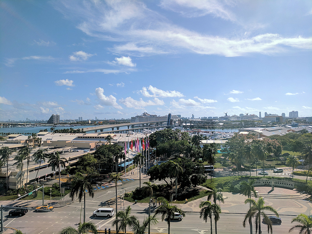 the view from the Miami Holiday Inn