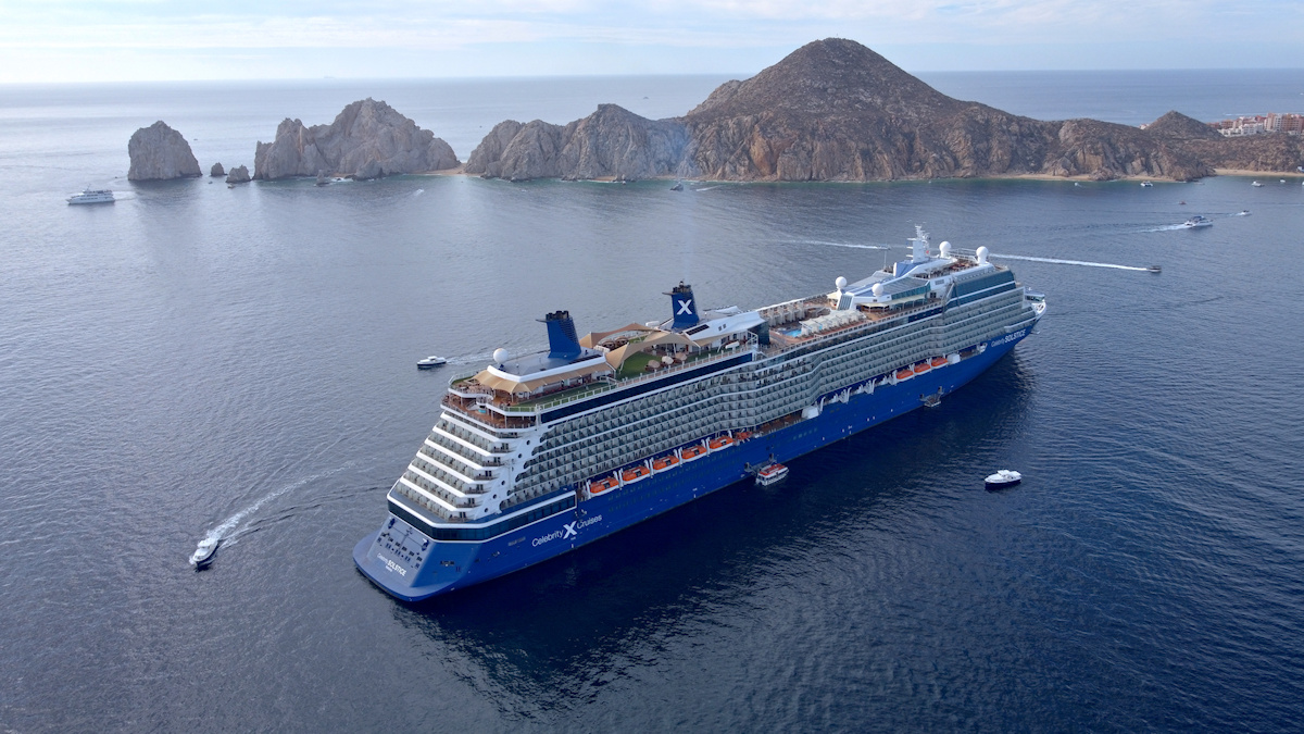 Celebrity Solstice at Land's End at the tip of Baja California