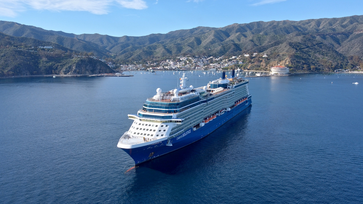 Celebrity Solstice at Catalina Island, California