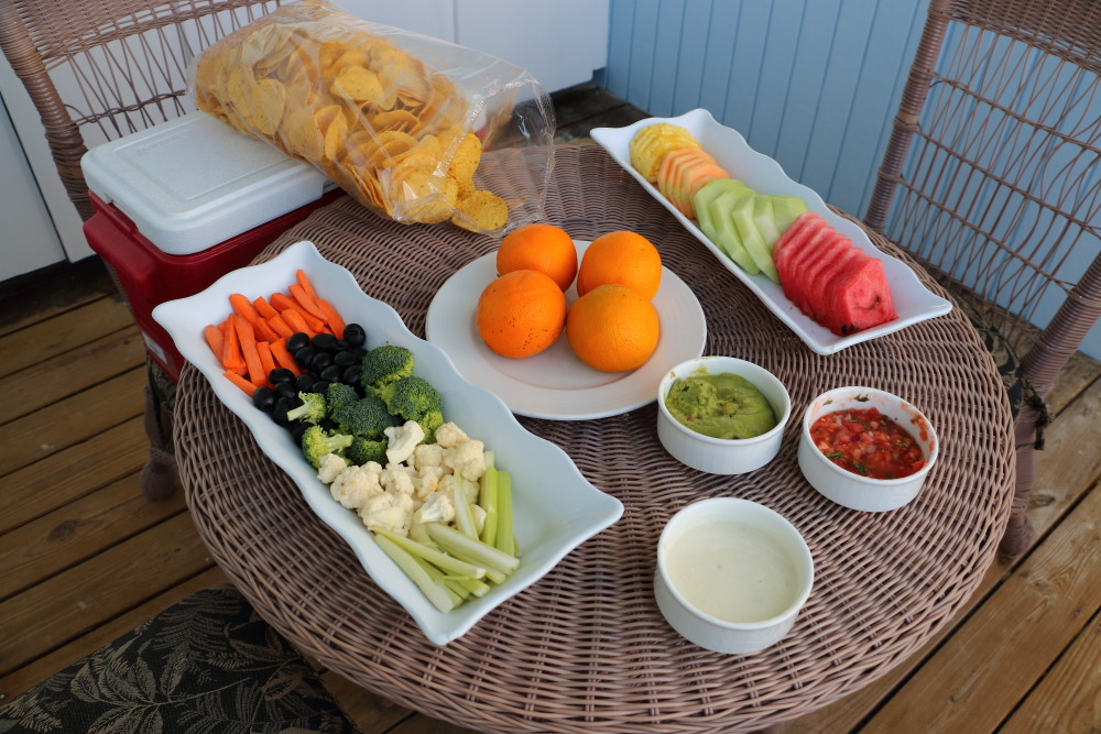 Half Moon Cay cabana fruit