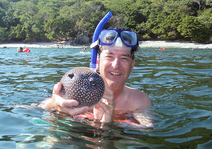 snorkeling near Zihuatanejo Bay Mexico