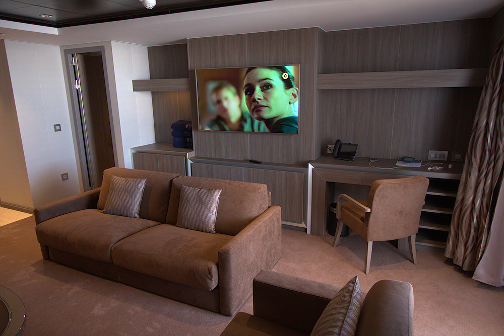 MSC Seaside Royal Suite living room