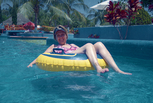 Kellyn at the Sea Life water park in Puerto Vallarta