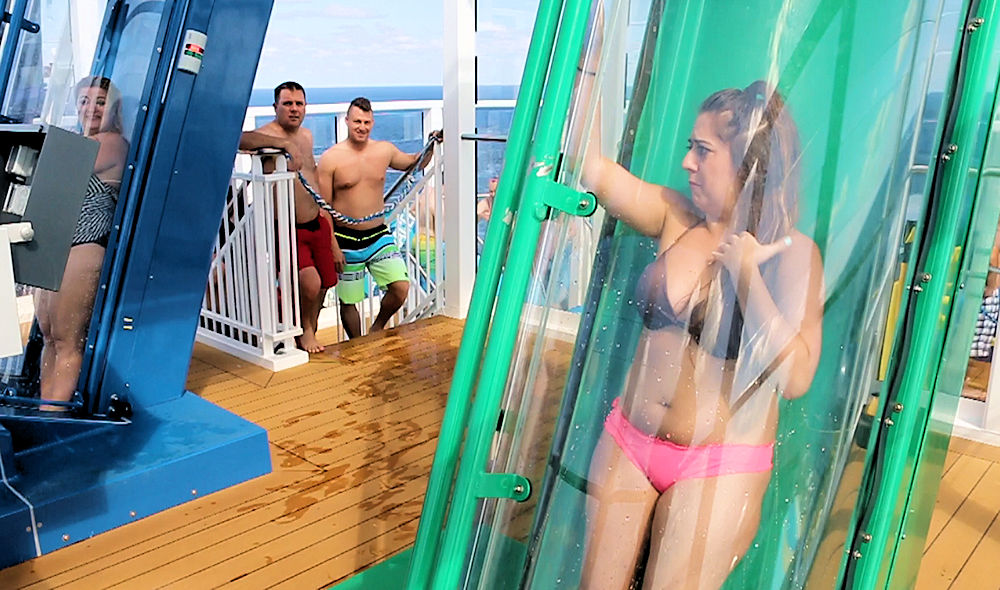 Norwegian Escape FreeFall vertical waterslide