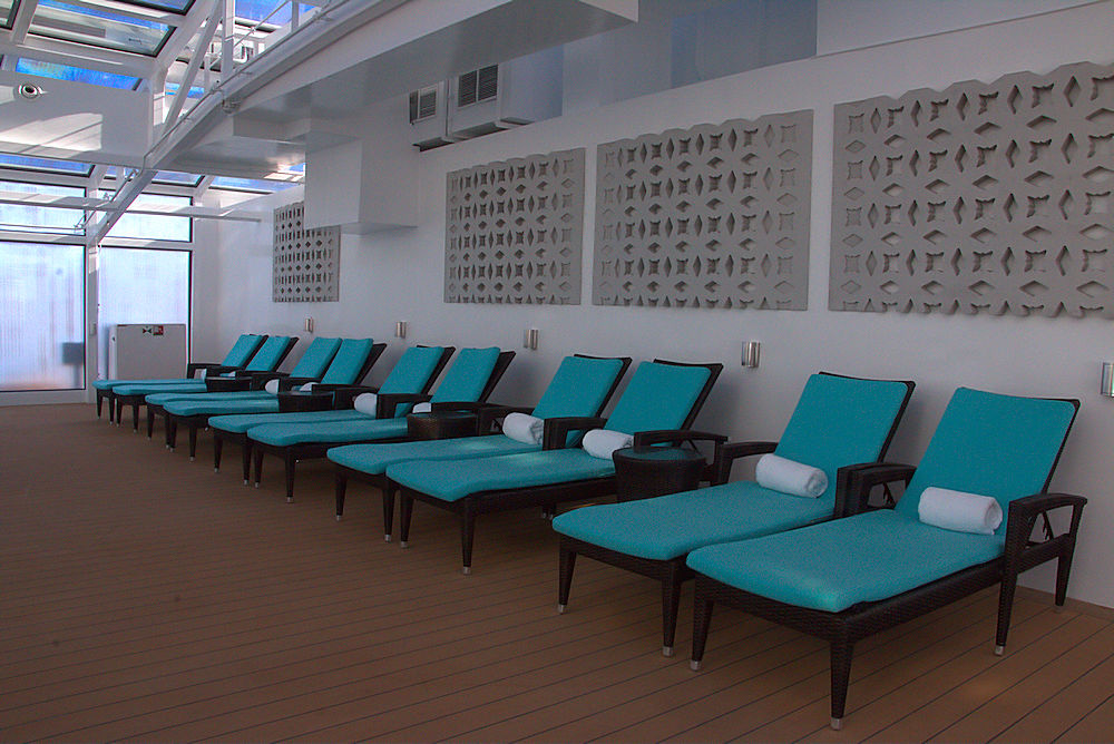 Norwegian Escape Haven loungers