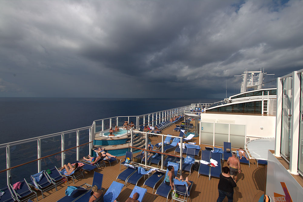 Norwegian Escape thundershower