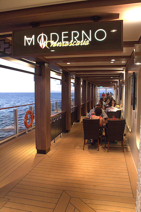 Norwegian Escape Moderno waterfront