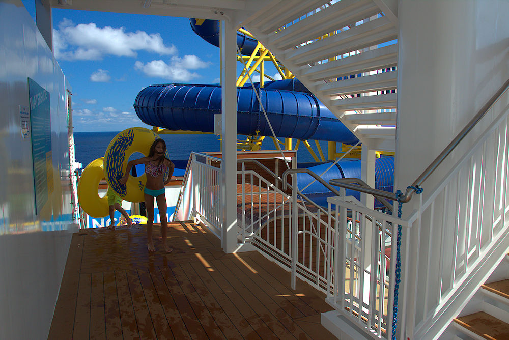 Norwegian Escape water slide