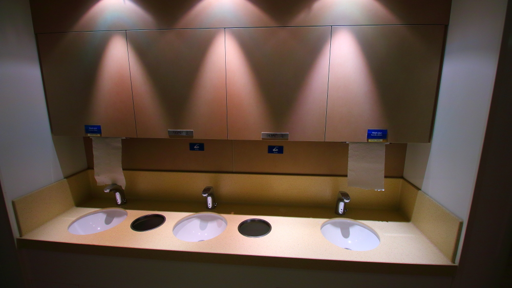 Norwegian Getaway buffet hand wash stations