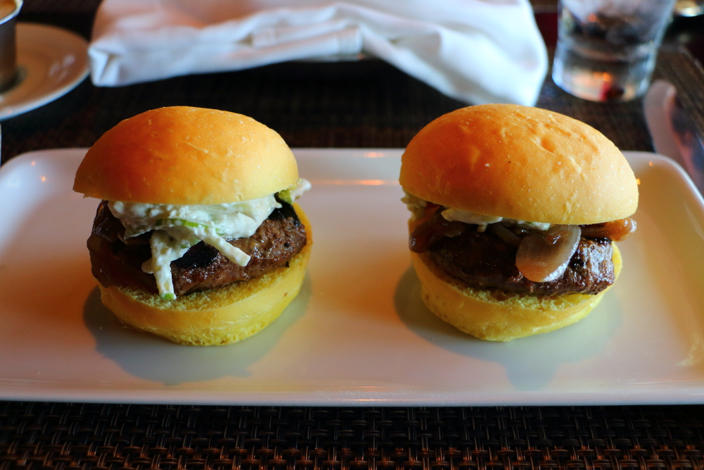 sliders at Cagney's steakhouse on Norwegian Getaway